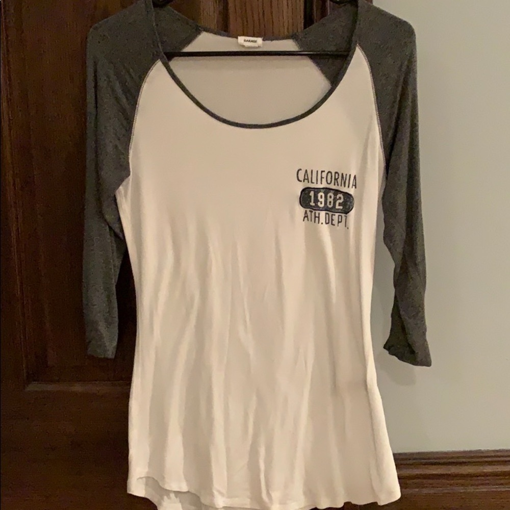 White and grey top